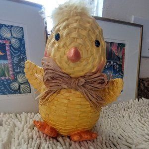 Ceramic baby chick figurine